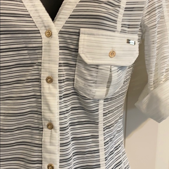 Bebe white sheer top - Picture 2 of 5